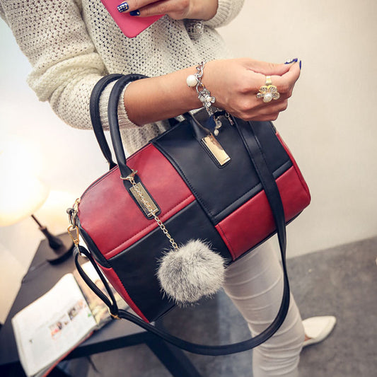 Stitching Ladies Handbag