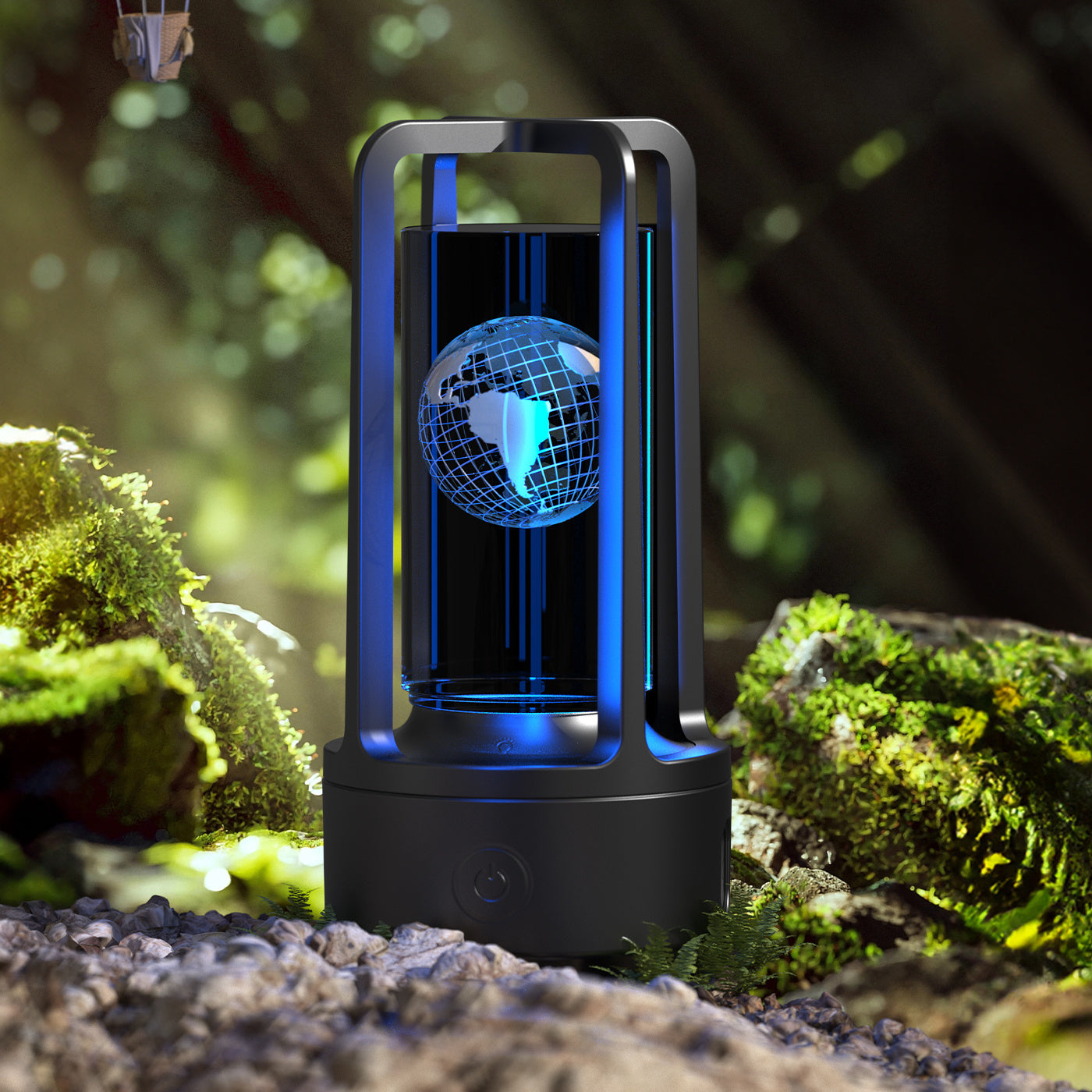 Crystal-Glow 2-in-1 Lamp & Speaker