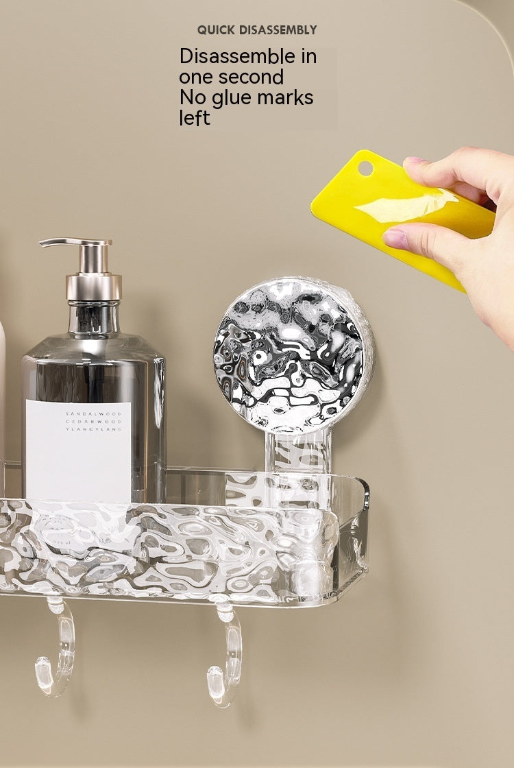 Bathroom Suction Plastic Storage Rack