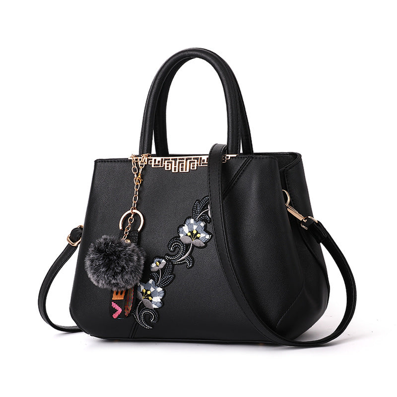 Contrasting color ladies bag handbag