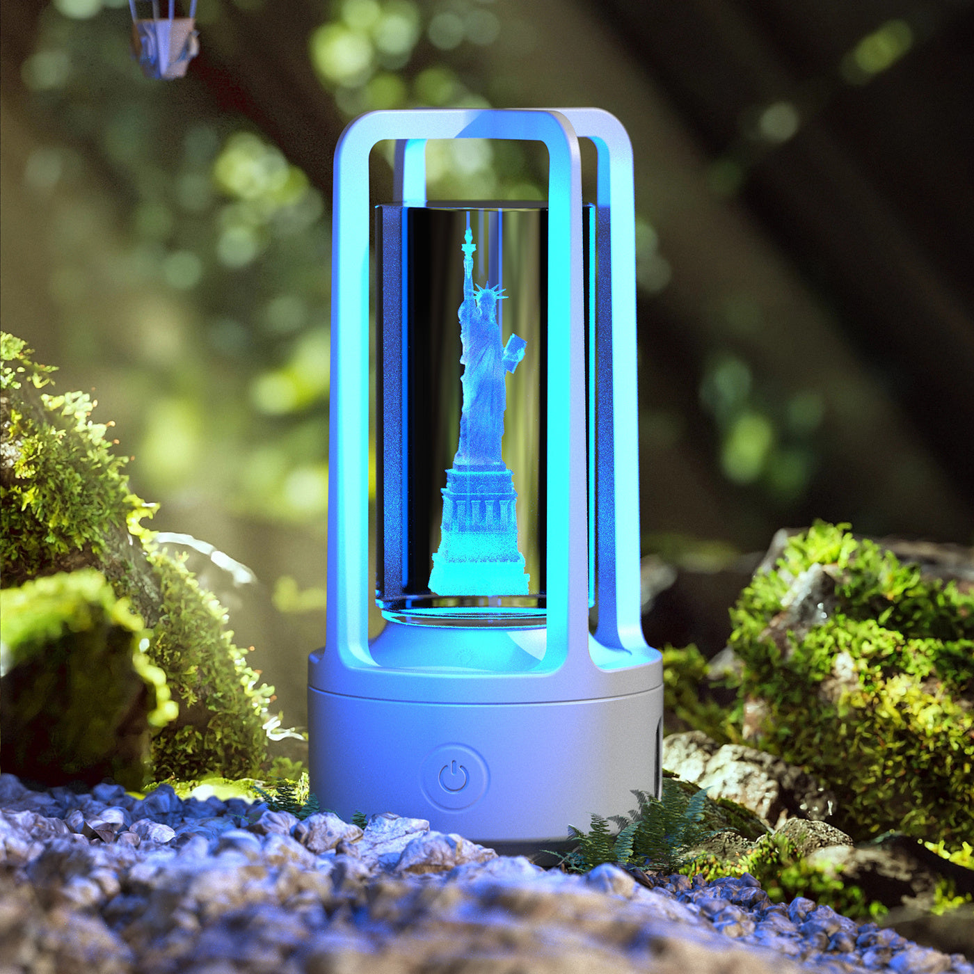 Crystal-Glow 2-in-1 Lamp & Speaker