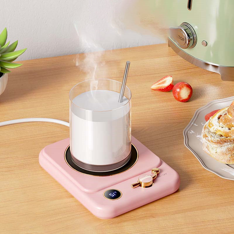 Digital Milk Warmer Pad - Desktop Heating Base with Display