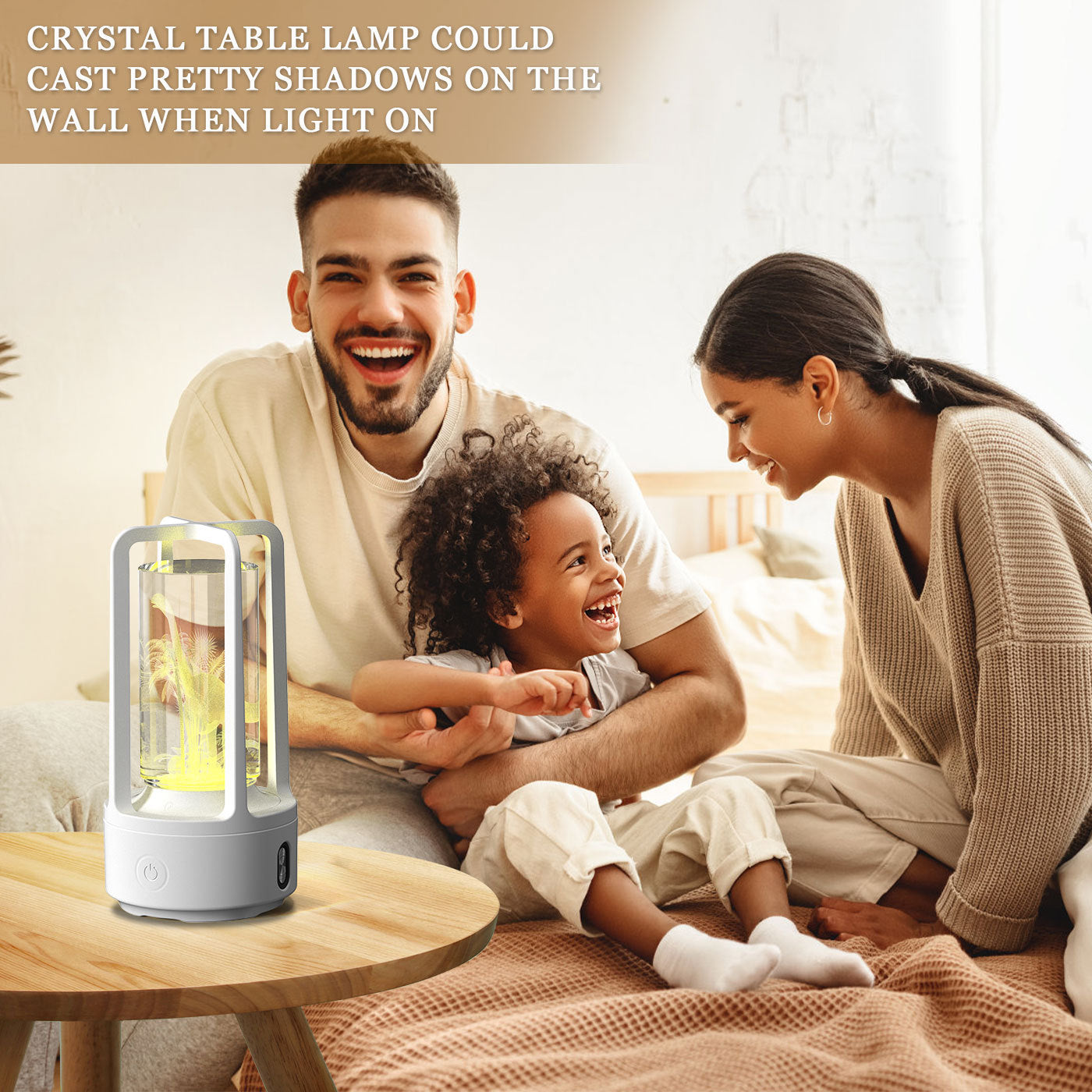 Crystal-Glow 2-in-1 Lamp & Speaker