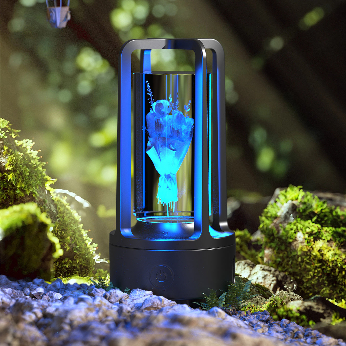 Crystal-Glow 2-in-1 Lamp & Speaker